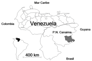 Ubicacion del Parque Nacional Canaima