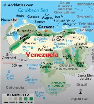 Mapa de Venezuela
