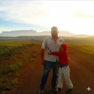 juan miguel y yo y al fondo Roraima y Kukenan